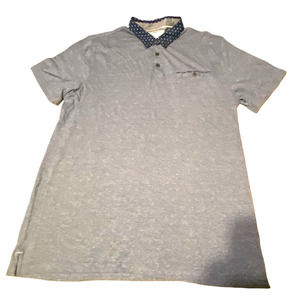 Retrofit MFG Co 3 Button Collared Pullover Mens Shirt Size‎ XL striped Navy Polo